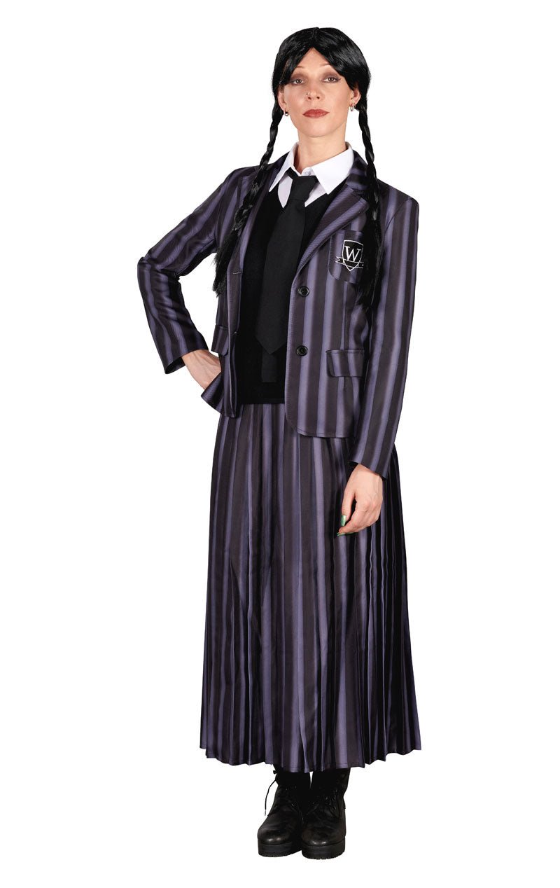 Adult Gothic Girl Uniform Costume - Simply Fancy Dress