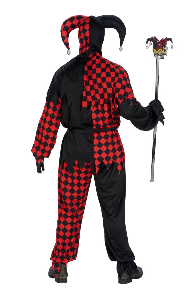 Adult Halloween Evil Jester Costume - Simply Fancy Dress