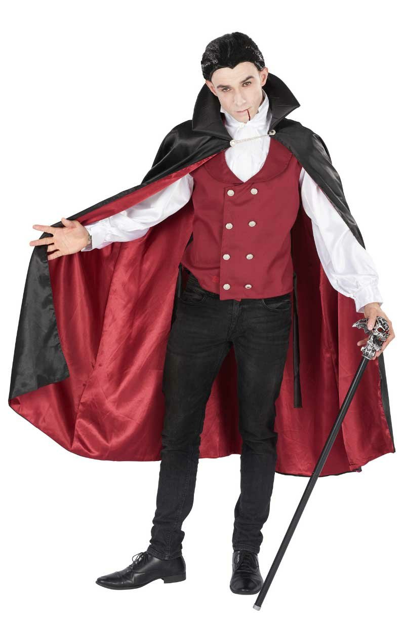 Adult Halloween Red Vampire Costume - Simply Fancy Dress