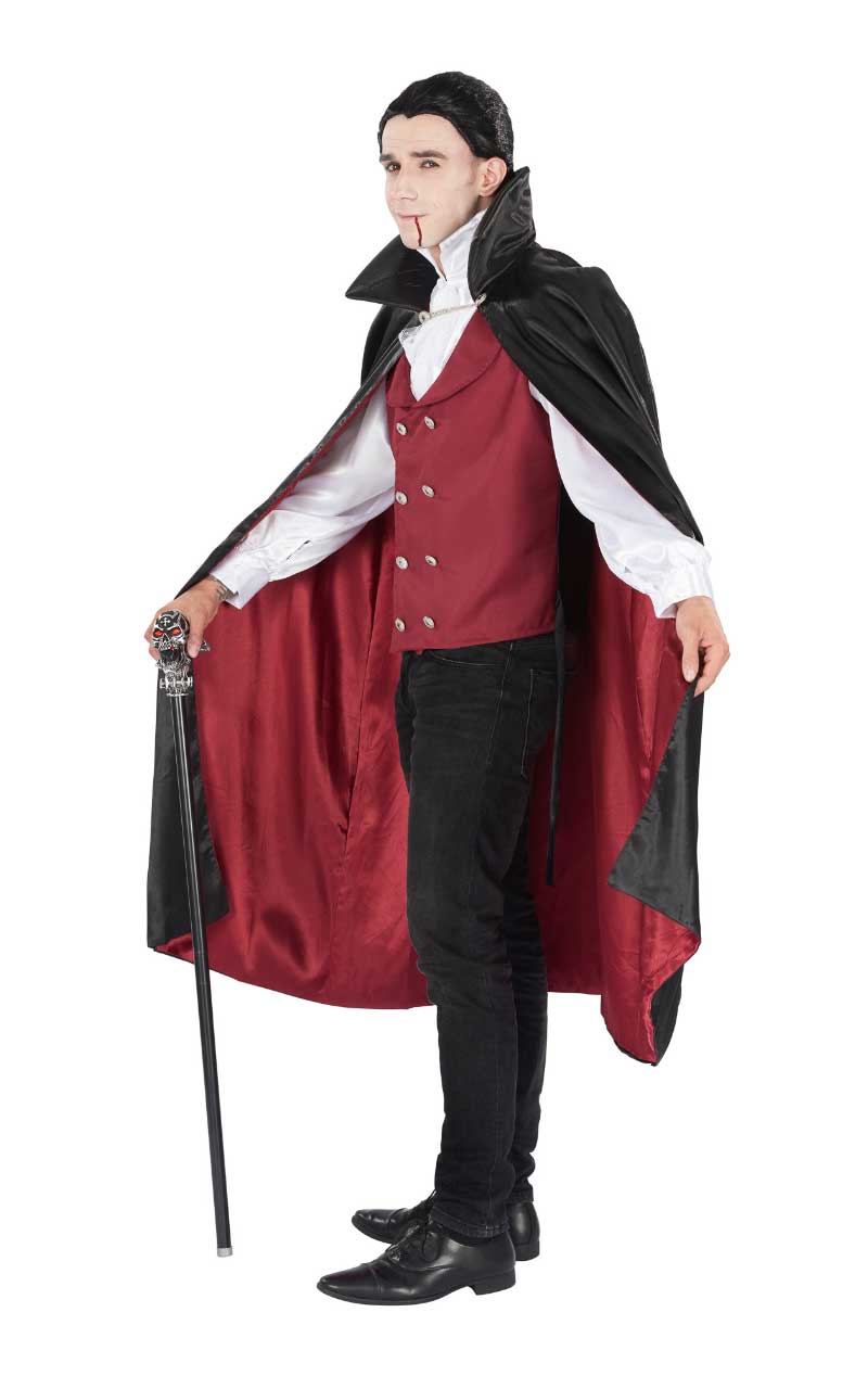 Adult Halloween Red Vampire Costume - Simply Fancy Dress