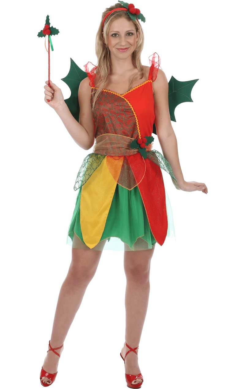 Adult Holly Fairy Costume - Simply Fancy Dress
