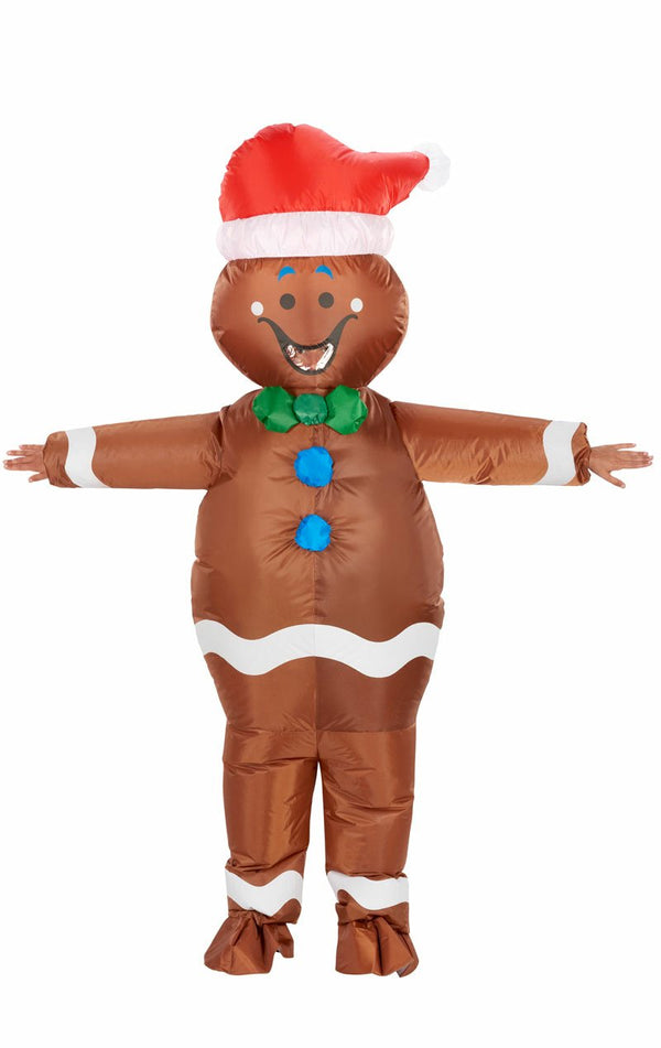 Adult Inflatable Gingerbread Man Costume - Simply Fancy Dress