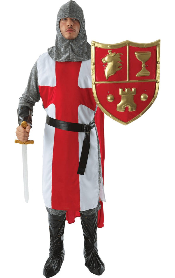 Adult Knight Crusader Fancy Dress Costume - Simply Fancy Dress
