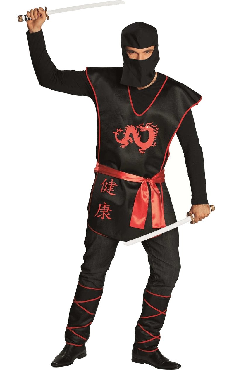 Adult Male Ninja Warrior Costume - Simply Fancy Dress