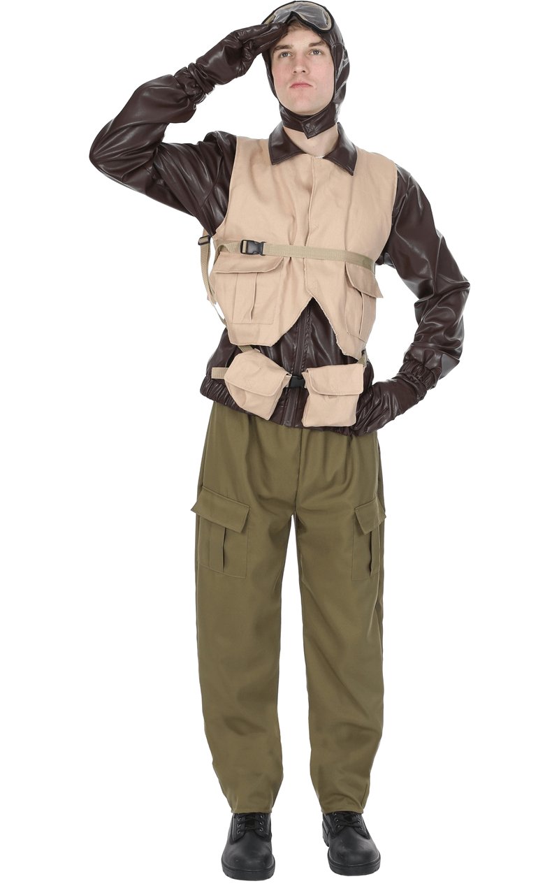 Adult Mens WW2 Pilot Costume - Simply Fancy Dress