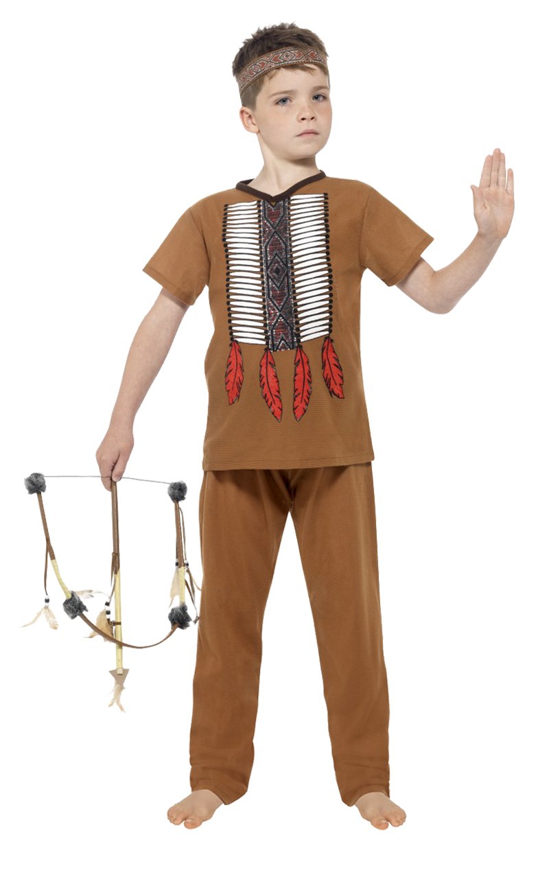 Adult Native Indian Warrior Costume - Simply Fancy Dress