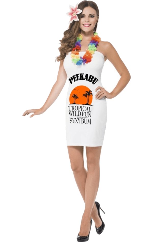 Adult Peekabu Caribbean Fun Costume - Simply Fancy Dress