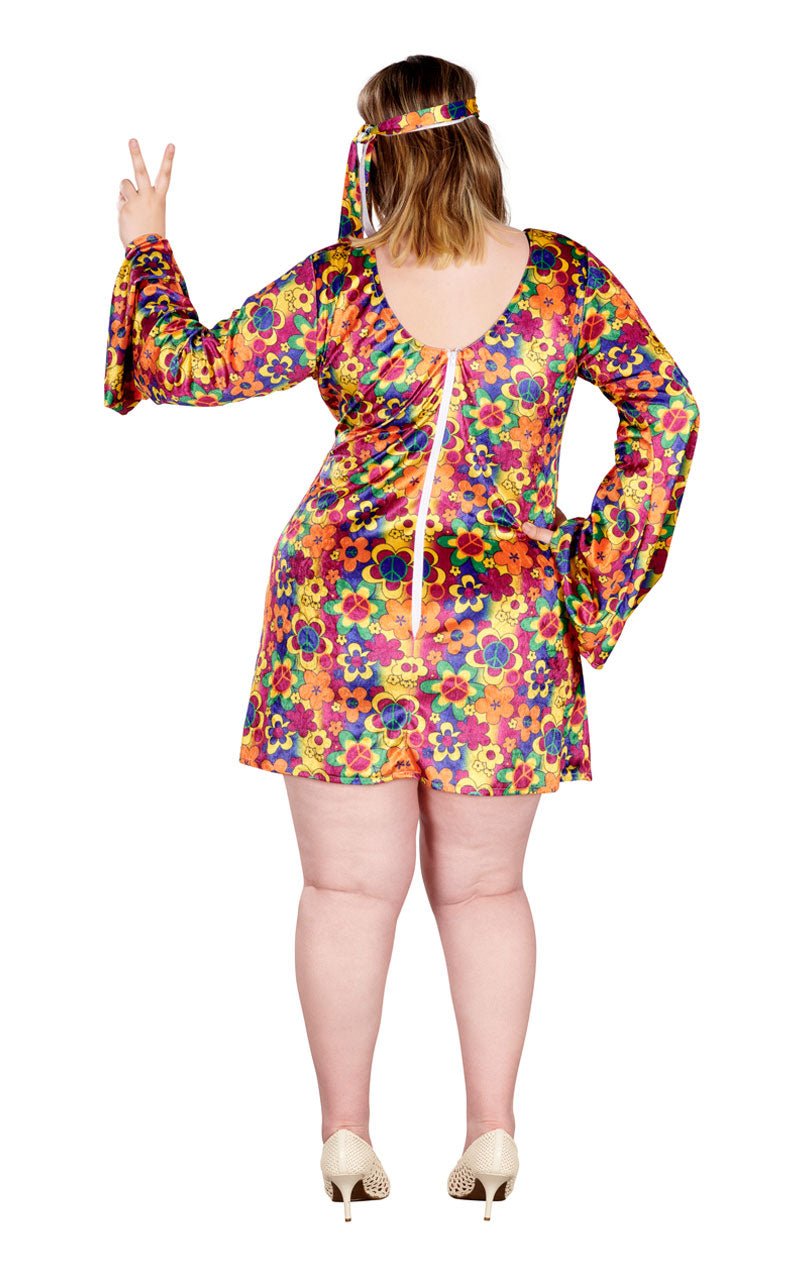 Adult Plus Size Hippie Costume - Simply Fancy Dress