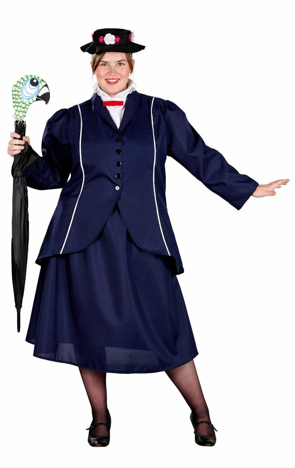 Adult Plus Size Magical Nanny Costume - Simply Fancy Dress