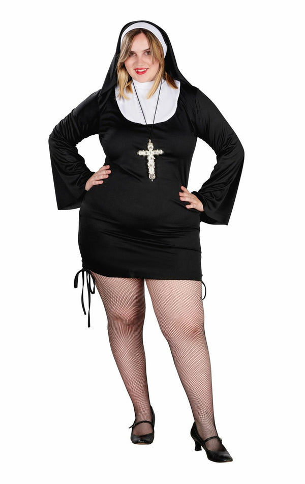 Adult Plus Size Sexy Nun Costume - Simply Fancy Dress