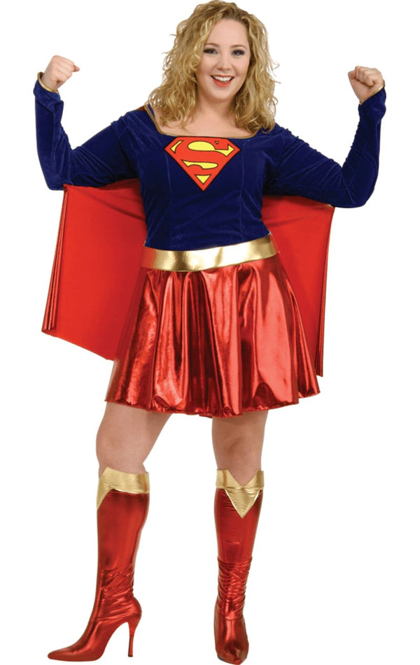 Adult Plus Size Sexy Supergirl Costume - Simply Fancy Dress