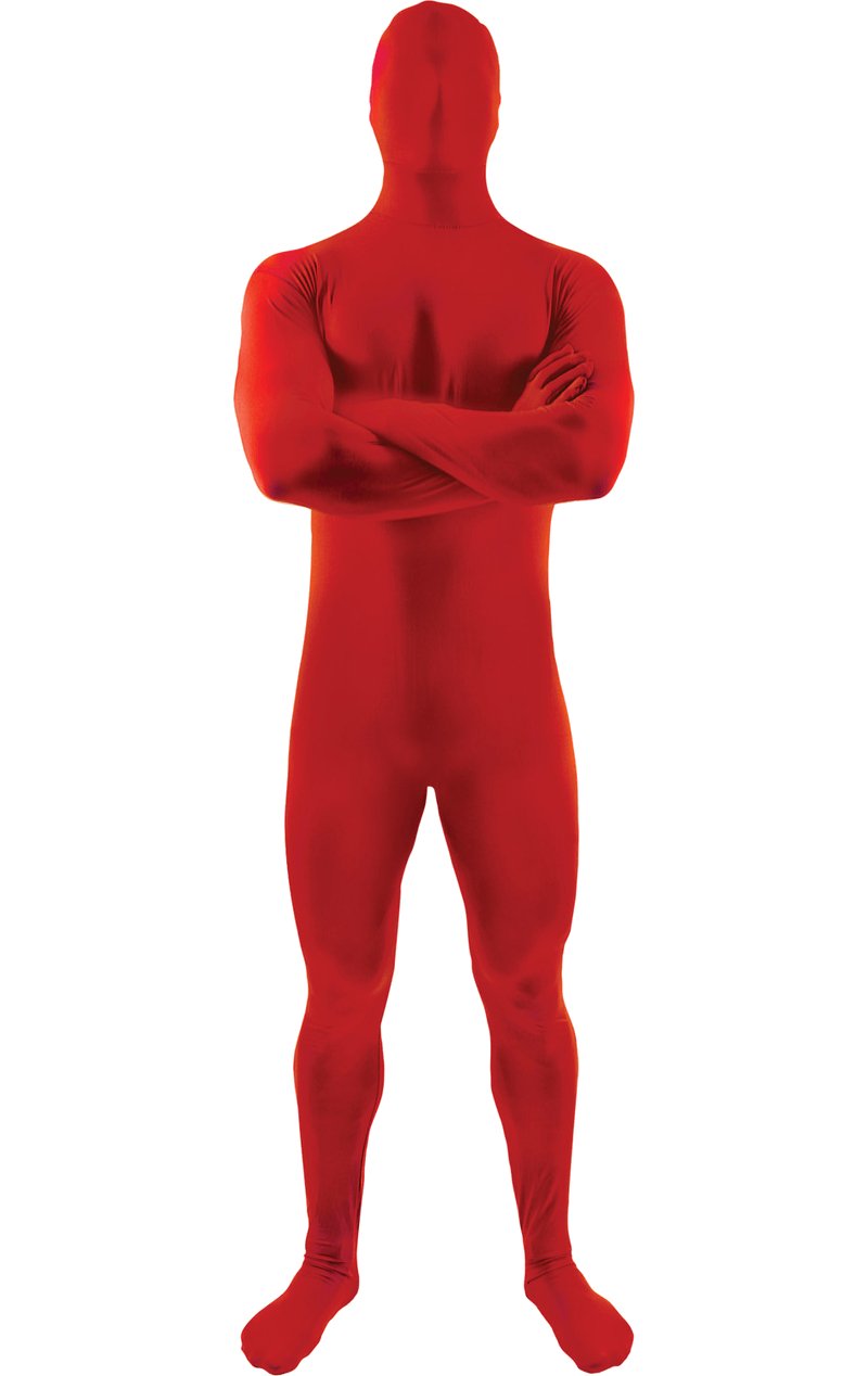 Adult Red Second Skin Suit - Simply Fancy Dress