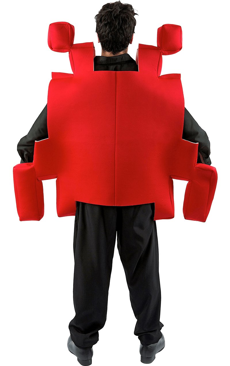 Adult Red Space Arcade Game Costume - Simply Fancy Dress