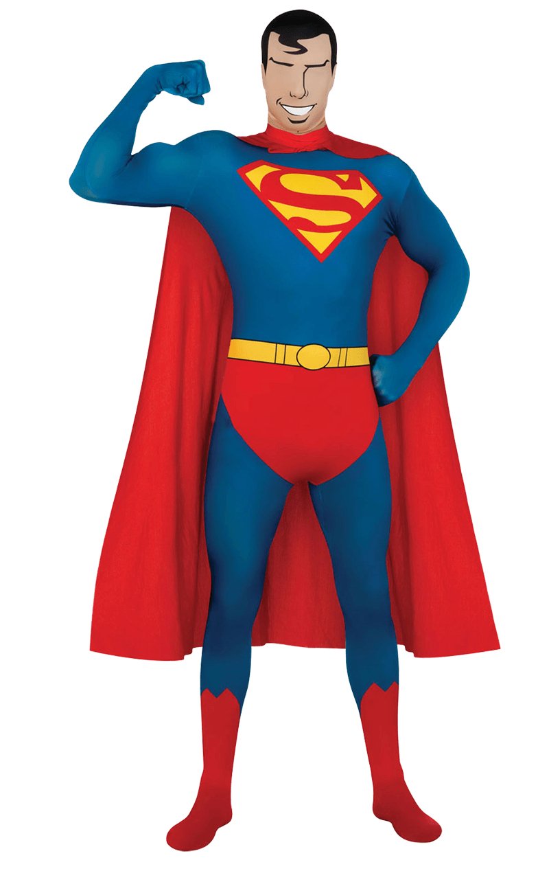 Adult Second Skin Superman Costume - Simply Fancy Dress