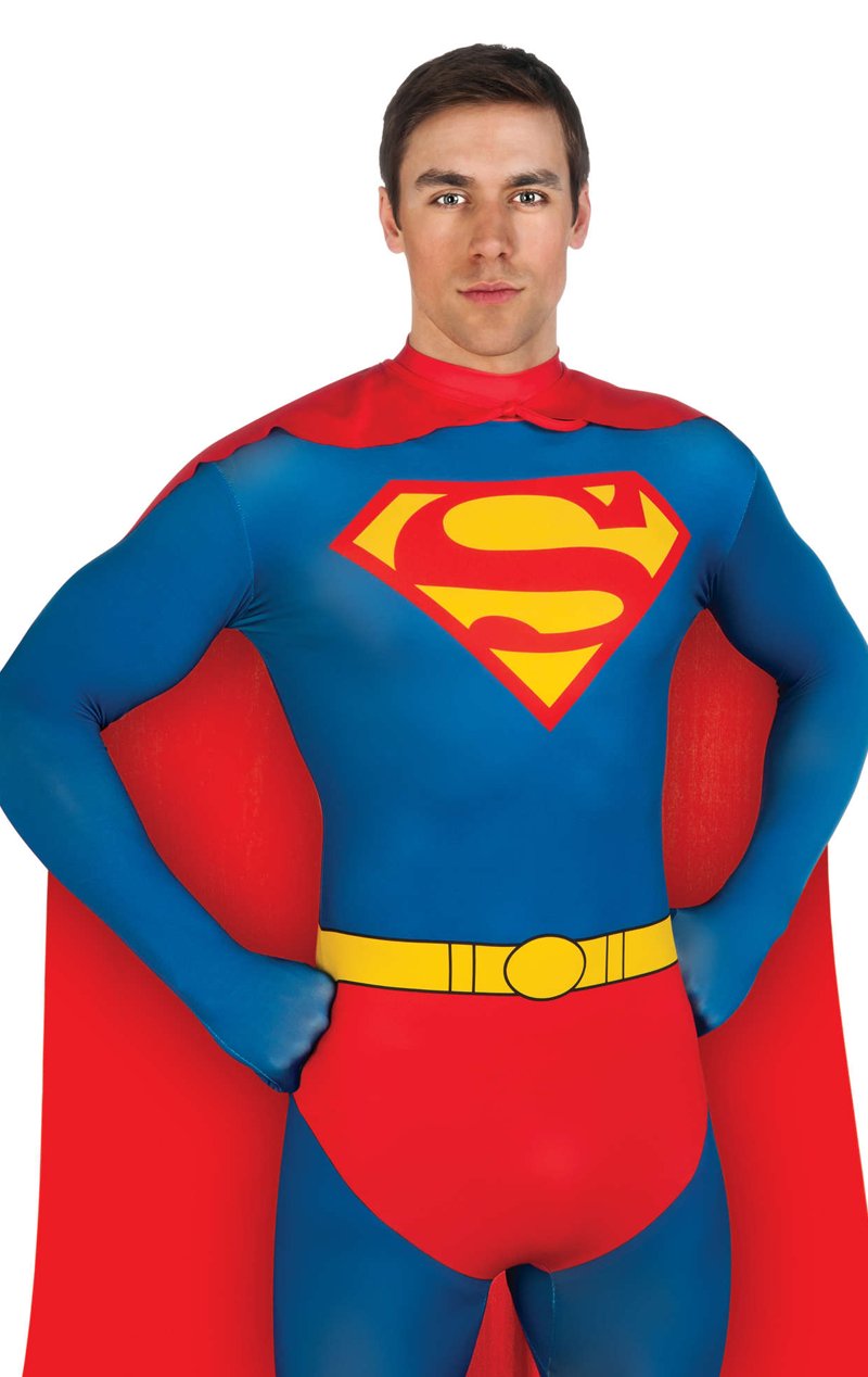 Adult Second Skin Superman Costume - Simply Fancy Dress