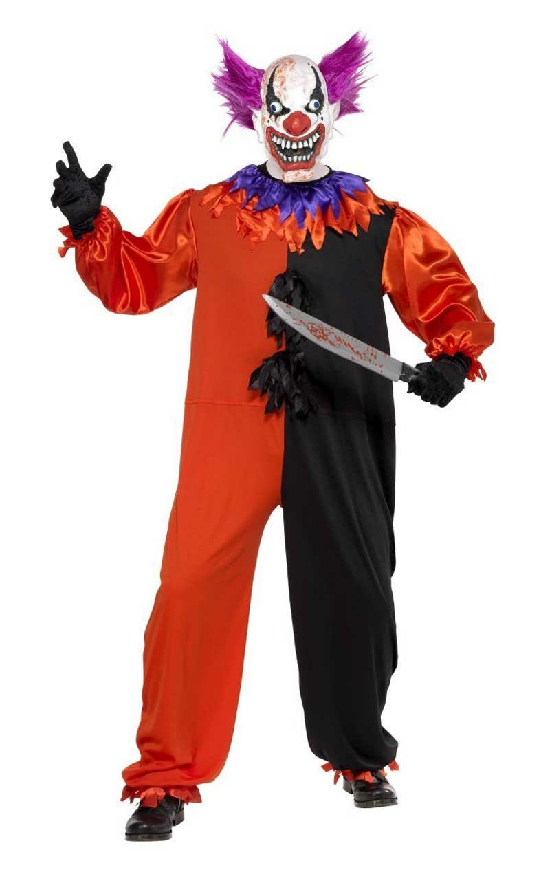 Adult Sinister Bo Bo the Clown Costume - Simply Fancy Dress