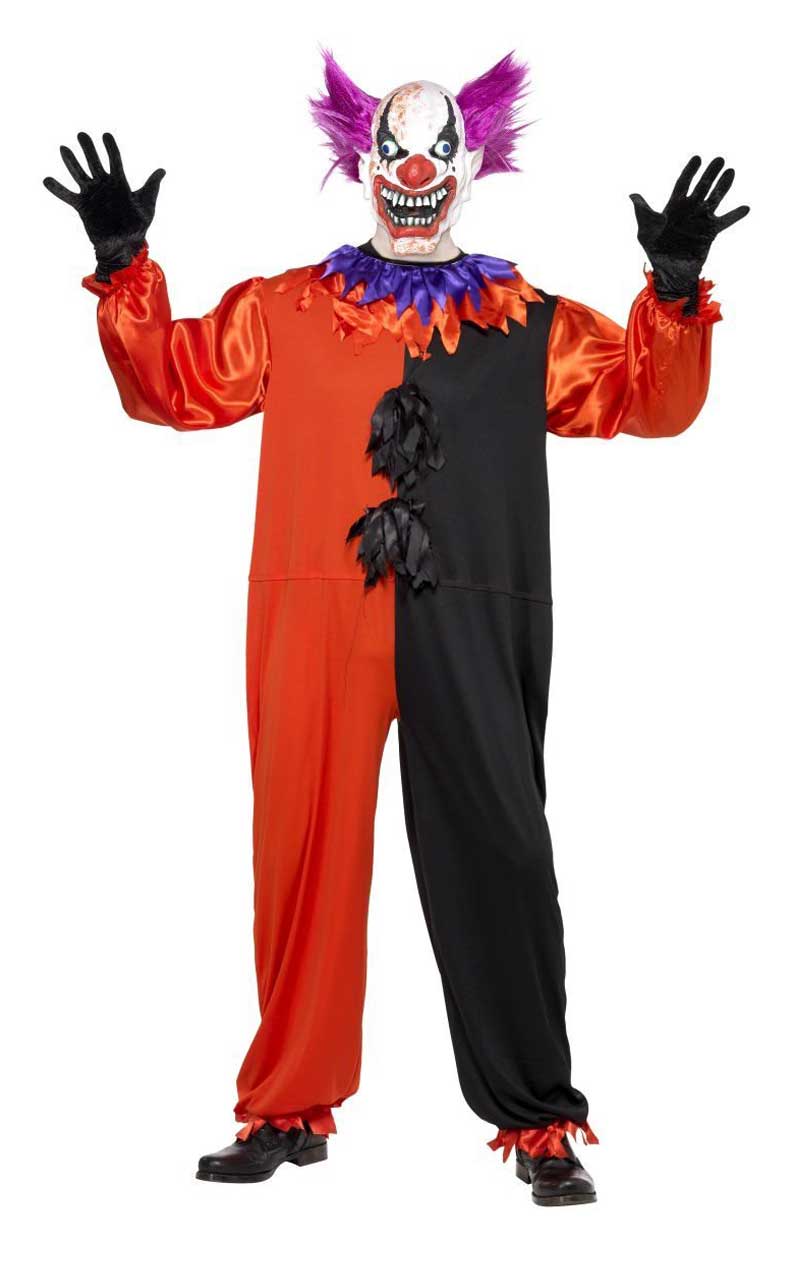 Adult Sinister Bo Bo the Clown Costume - Simply Fancy Dress