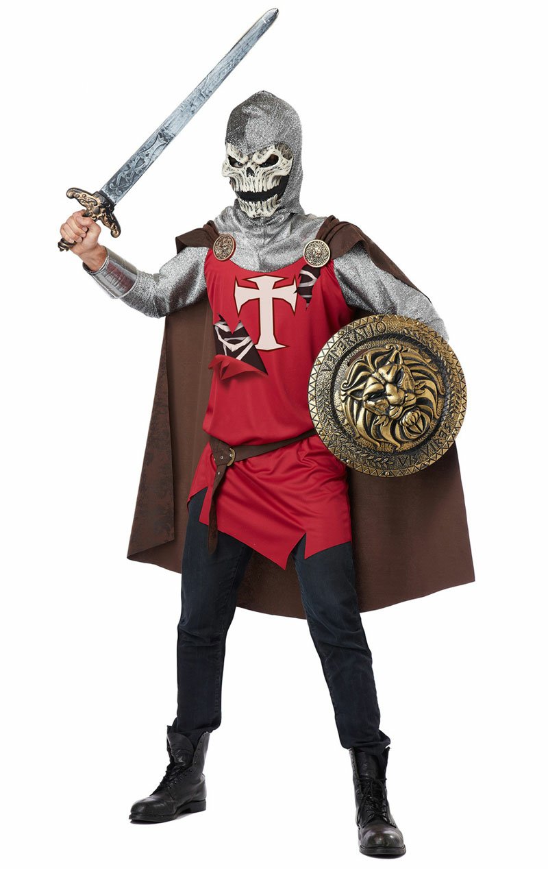 Adult Skull Knight Halloween Fancy Dress Costume - Simply Fancy Dress