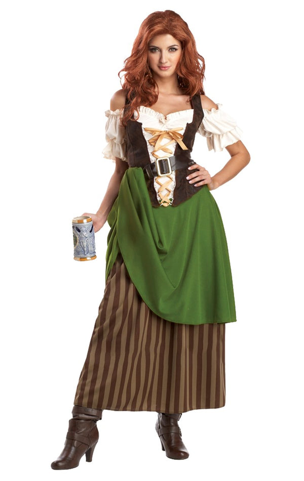 Adult Tavern Maiden Costume - Simply Fancy Dress