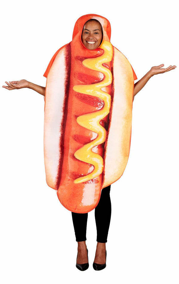 Adult Unisex Hot Dog Costume - Simply Fancy Dress