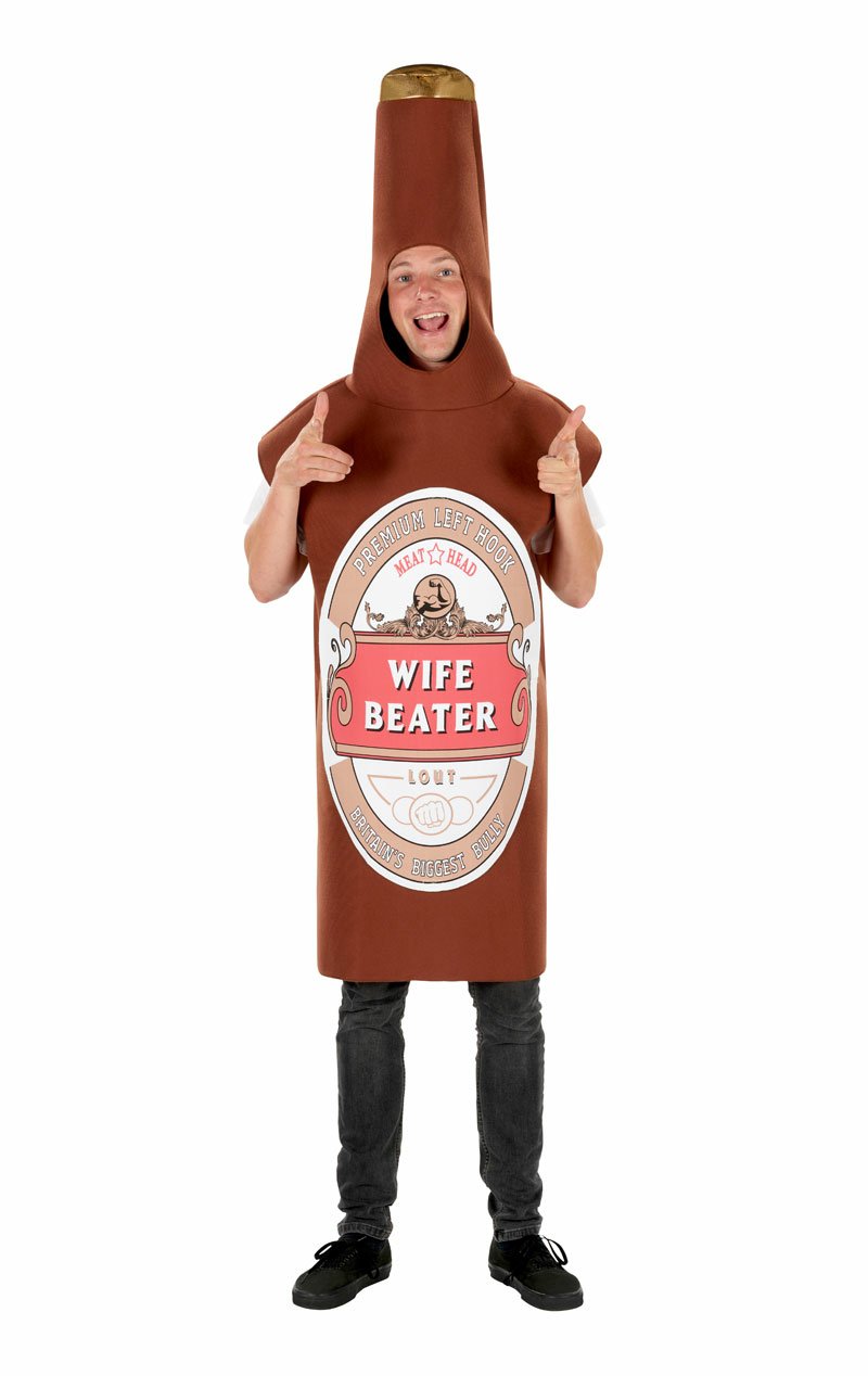 Adult Wife Beater Beer Bottle Costume - Simply Fancy Dress