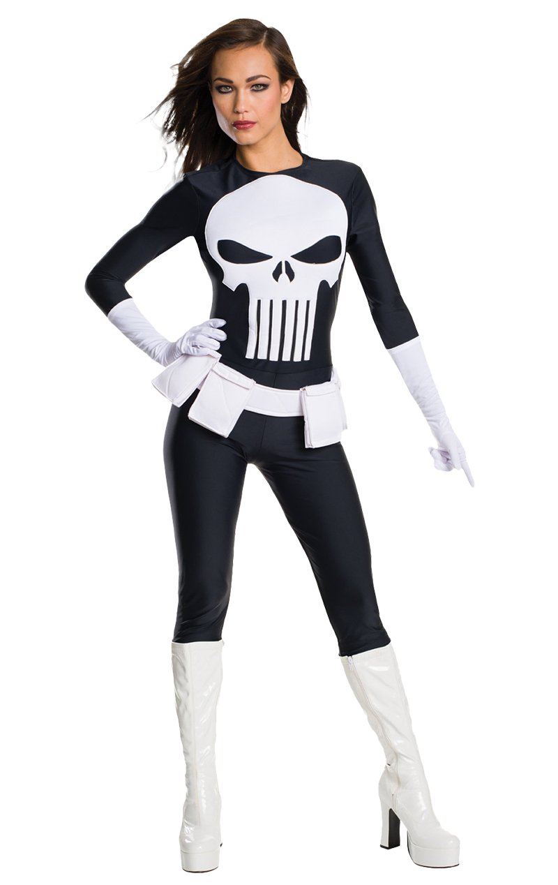 Adult Womens Punisher Costume - Simply Fancy Dress