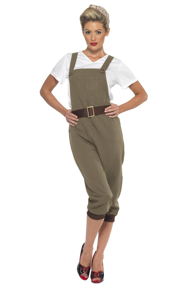 Adult WW2 Land Girl Costume - Simply Fancy Dress