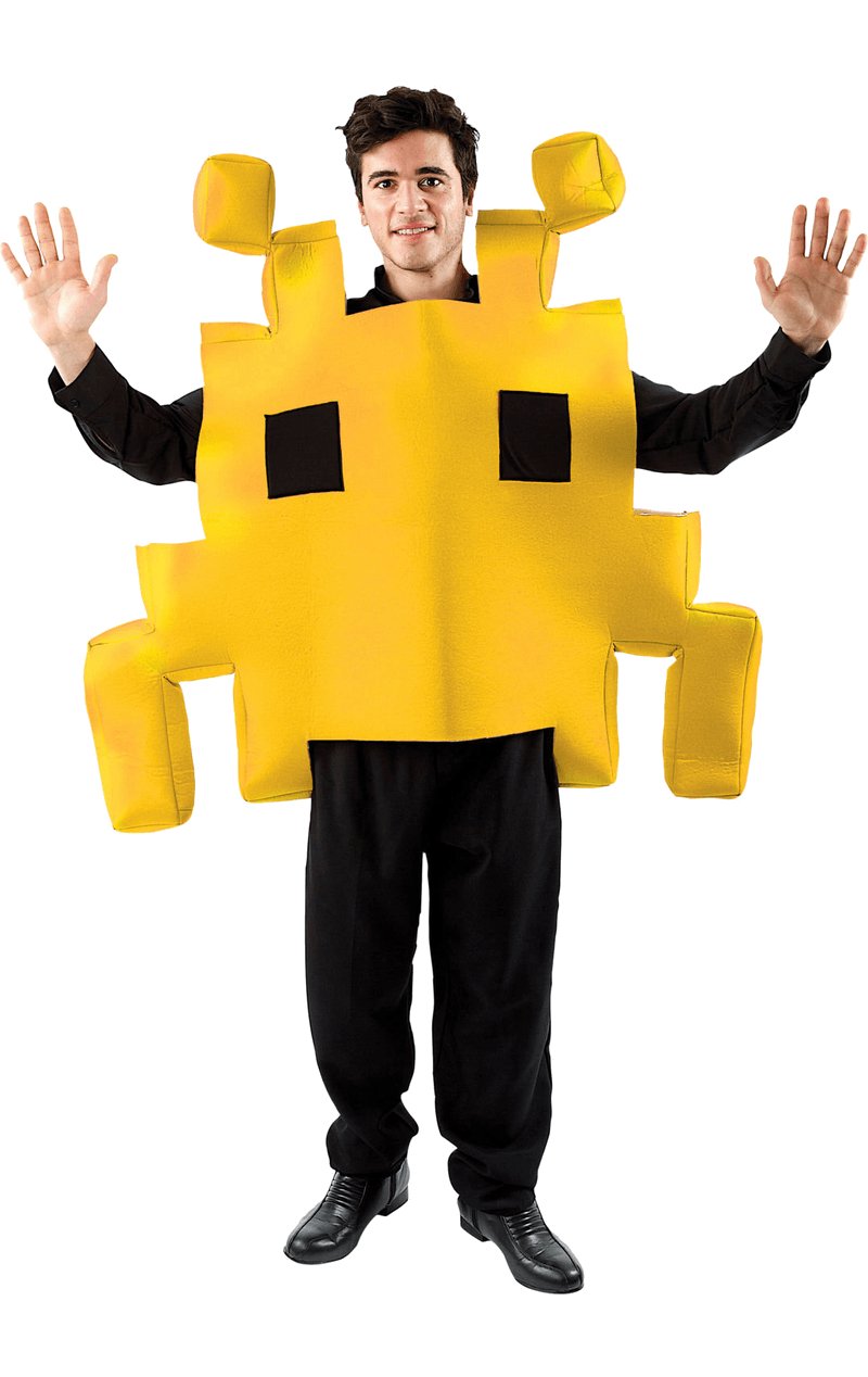 Adult Yellow Space Arcade Game Costume - Simply Fancy Dress