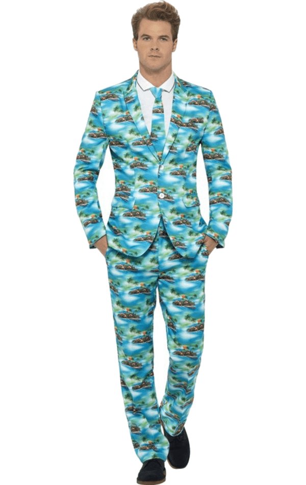 Aloha Patterned Stand Out Suit - Simply Fancy Dress