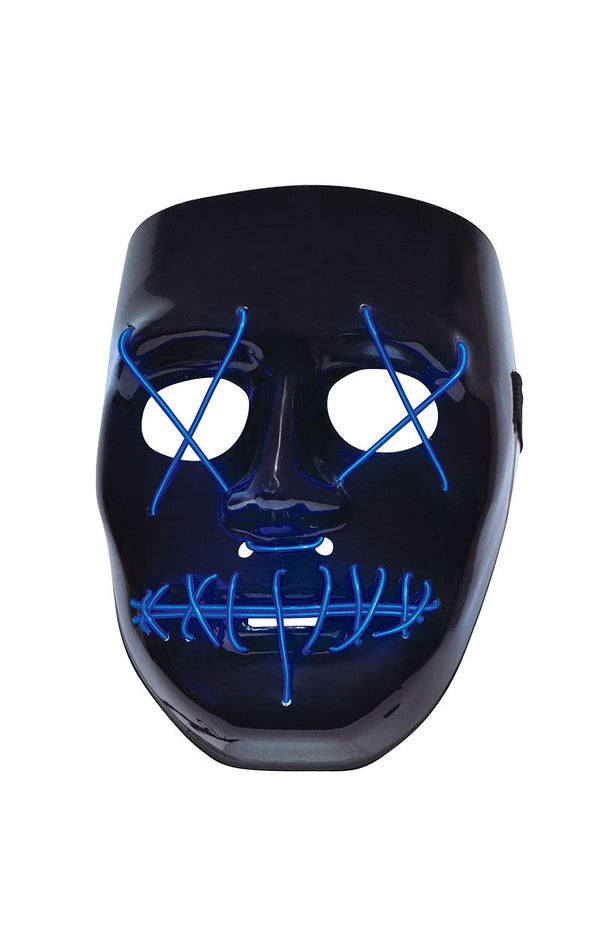 Anarchy Light-Up Plastic Mask - Simply Fancy Dress
