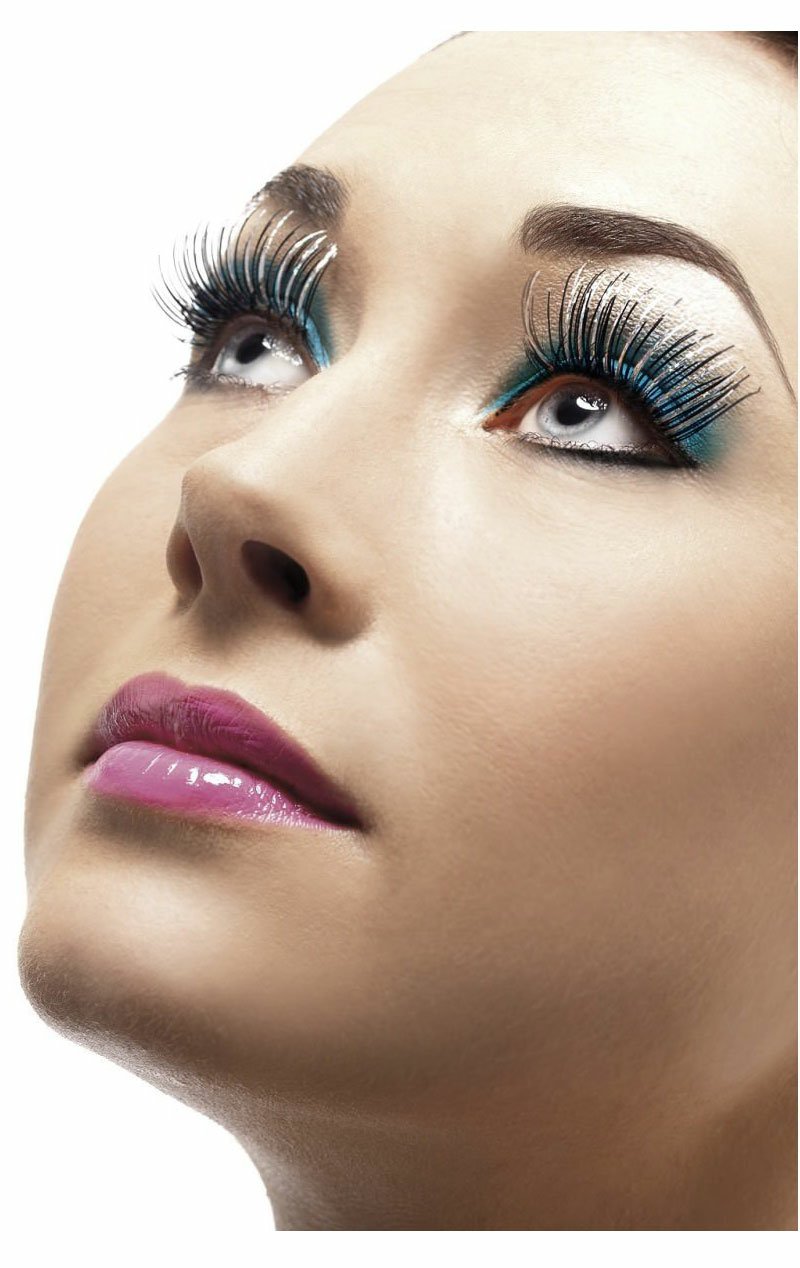 Black and Silver Eyelashes - Simply Fancy Dress