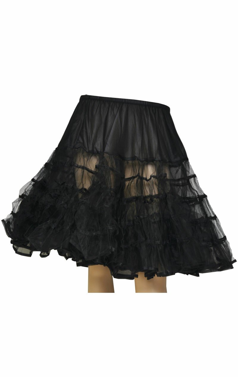 Black Knee Length Petticoat - Simply Fancy Dress