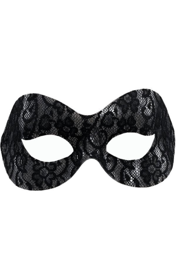 Black Lace Domino Mask - Simply Fancy Dress