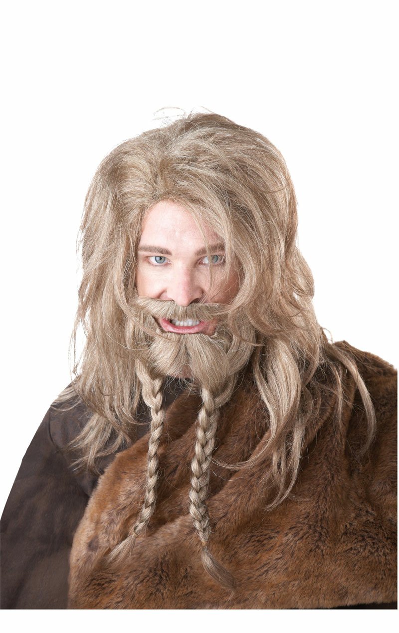 Blonde Viking Wig, Beard and Moustache - Simply Fancy Dress