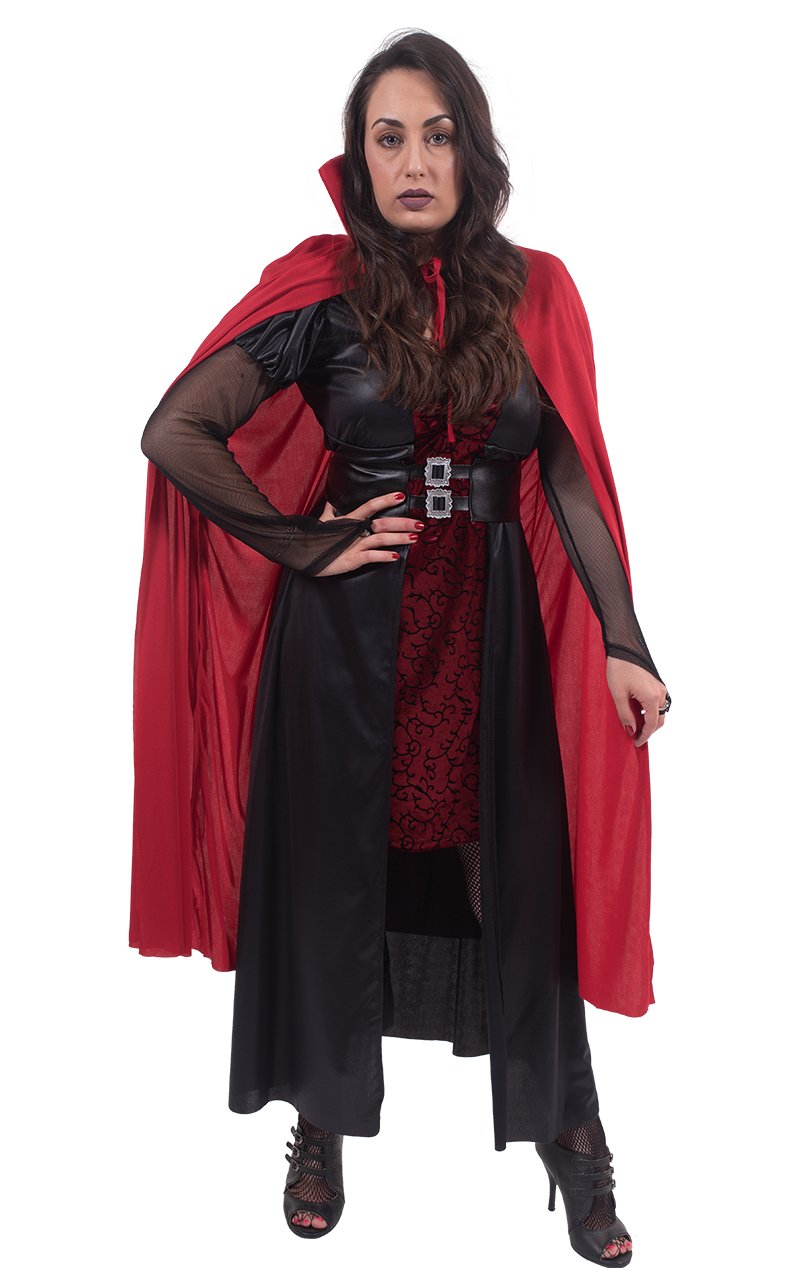 Blood Red Vampire Cape - Simply Fancy Dress