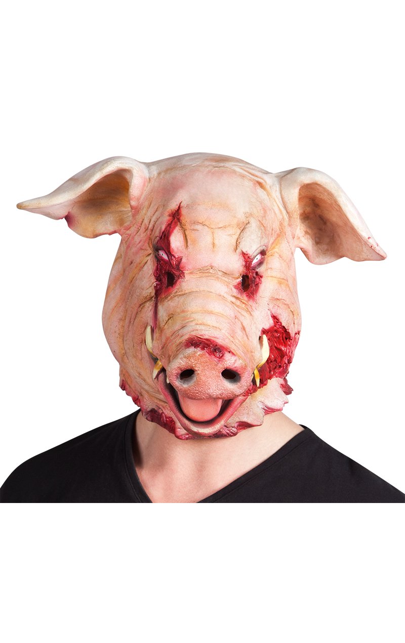Bloody Pig Latex Mask - Simply Fancy Dress