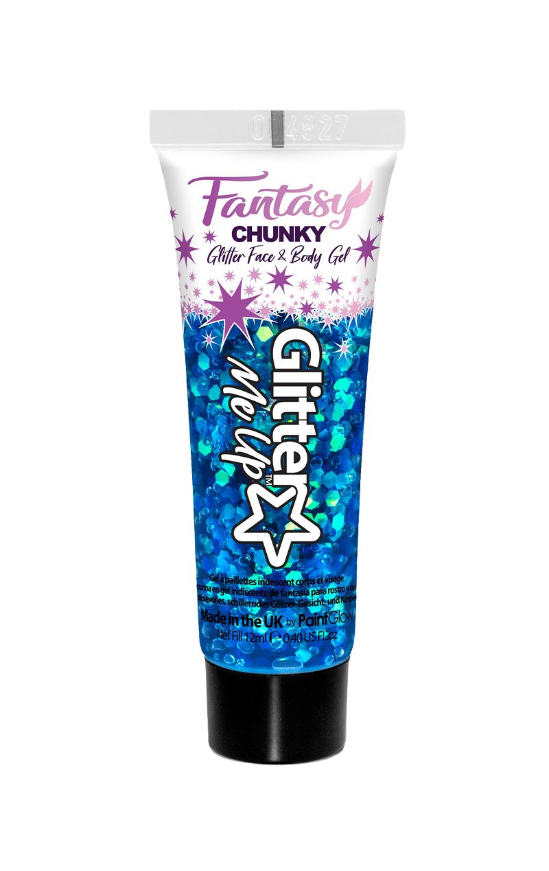 Blue Face And Body Glitter Gel - Simply Fancy Dress