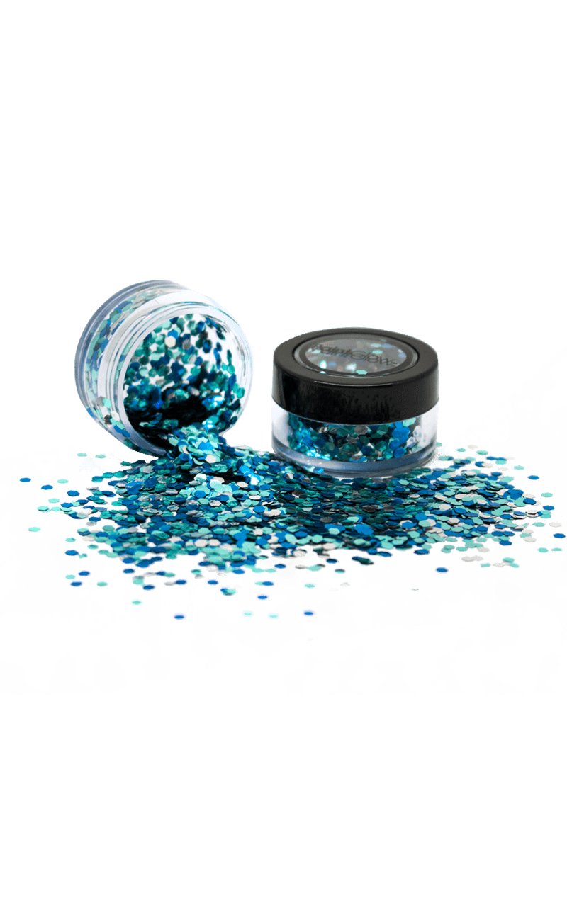 Blue Mix Bio Chunky Glitter - Simply Fancy Dress