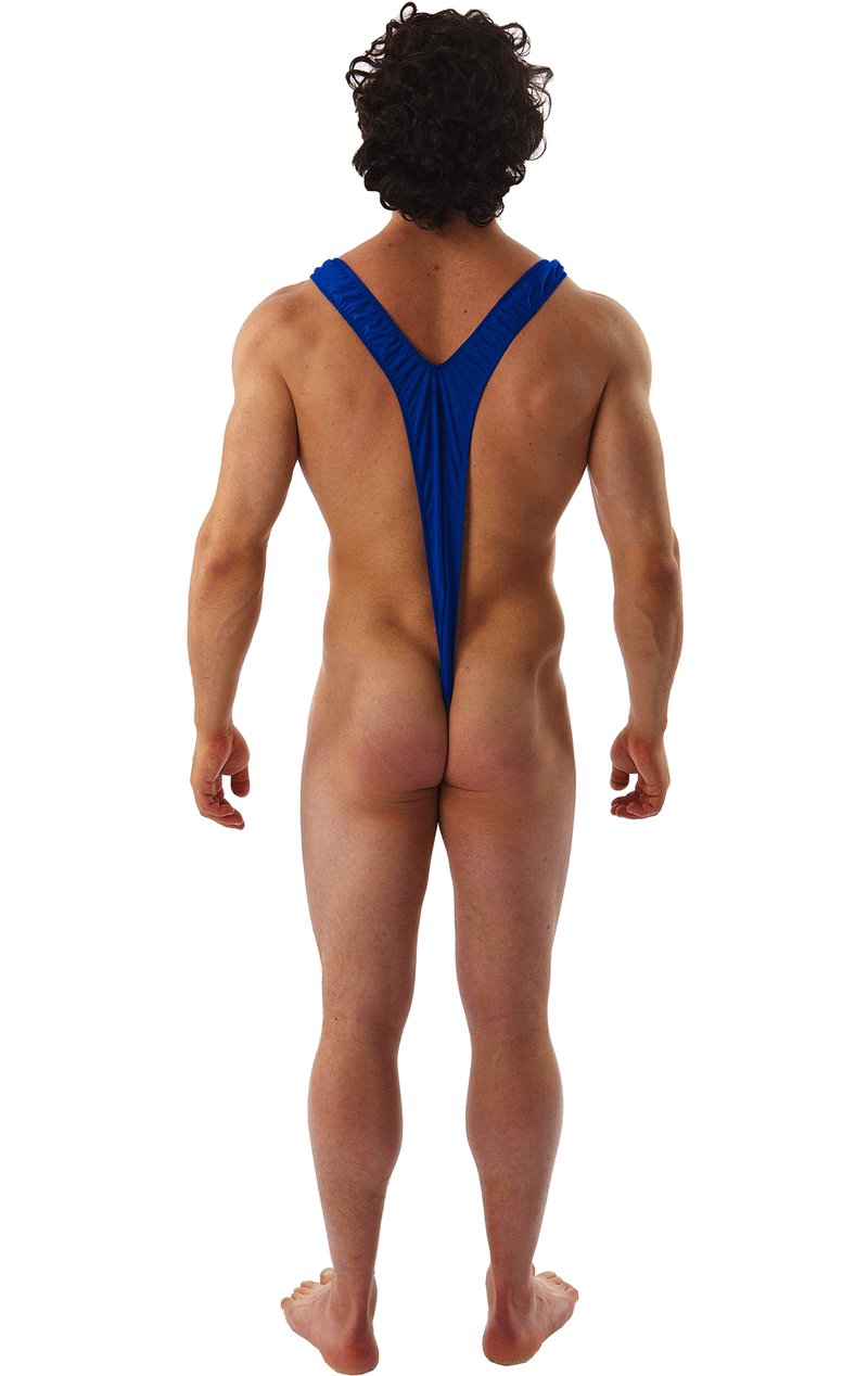 Borat Mankini Thong Swimsuit (Blue) - Simply Fancy Dress