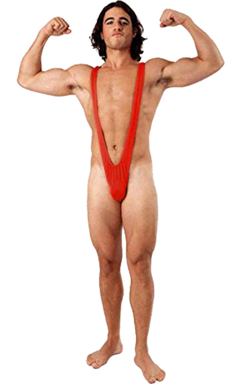 Borat Mankini Thong Swimsuit (Bright Red) - Simply Fancy Dress