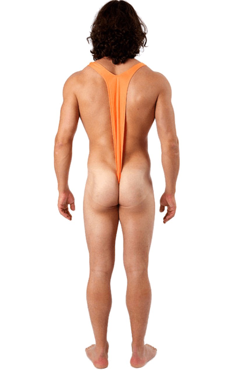 Borat Mankini Thong Swimsuit (Luminous Orange) - Simply Fancy Dress