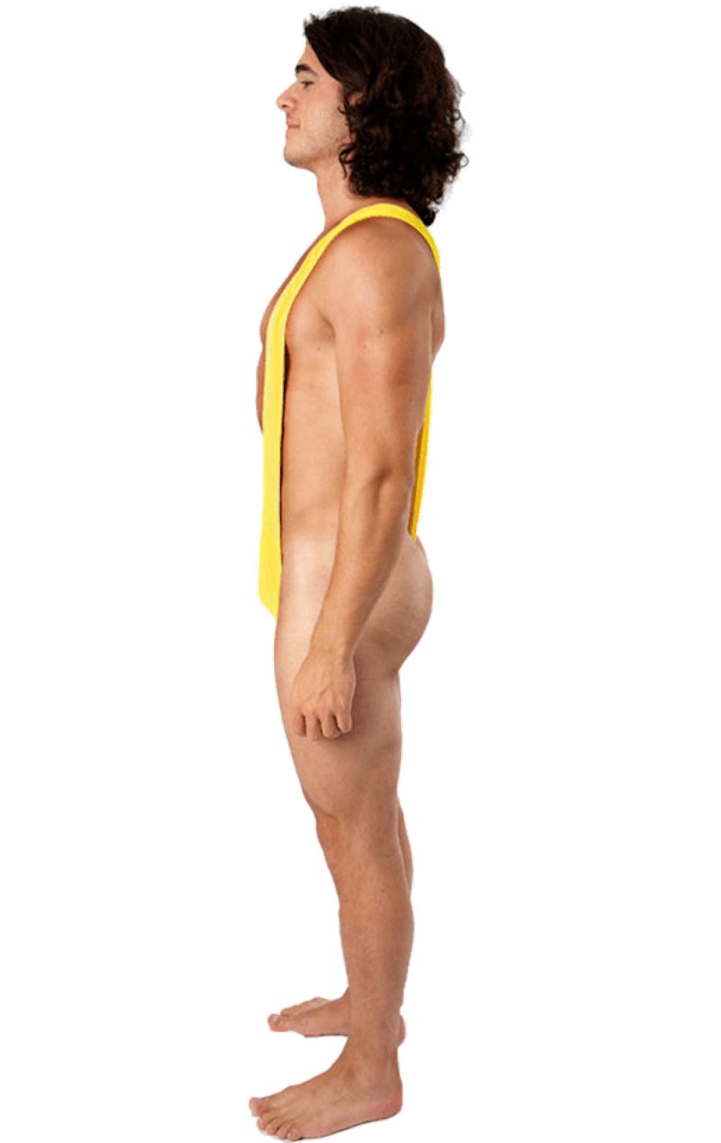 Borat Mankini Thong Swimsuit (Luminous Yellow) - Simply Fancy Dress