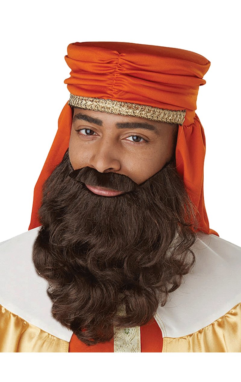 Brown Nativity Wise Man Beard - Simply Fancy Dress