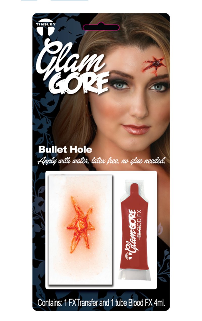 Bullet Hole Glam Gore - Simply Fancy Dress