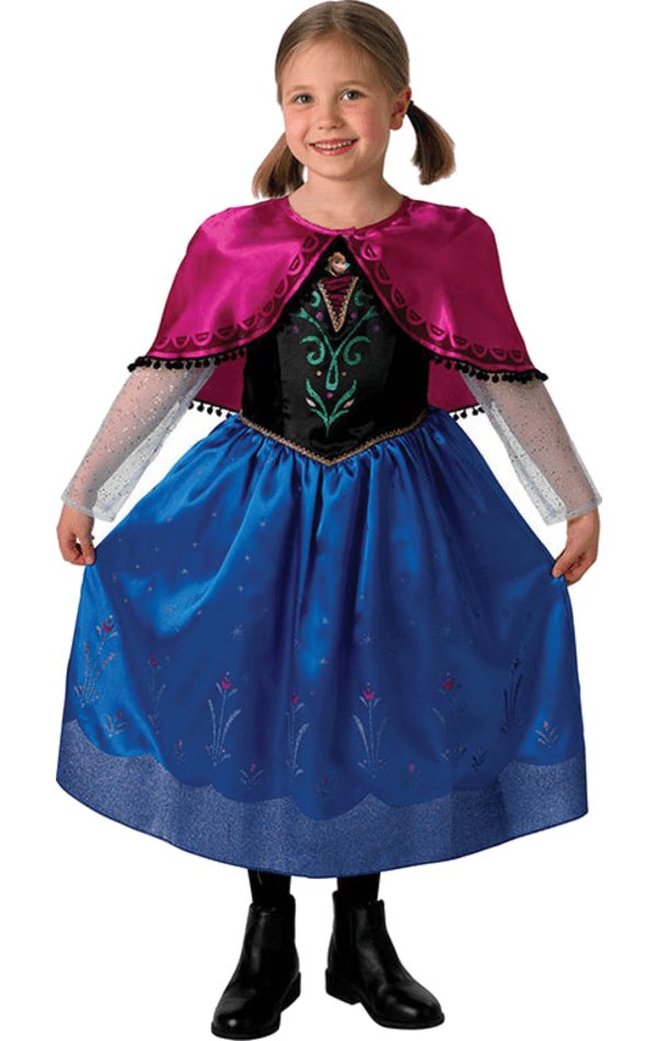 Chidrens Deluxe Frozen Anna Costume - Simply Fancy Dress