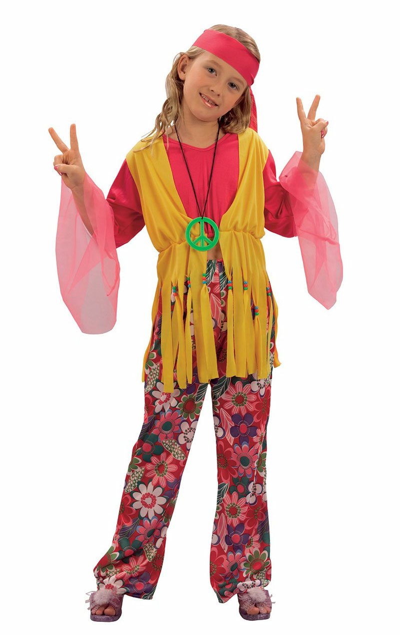 Child 60s Hippy Girl Costume - Simply Fancy Dress