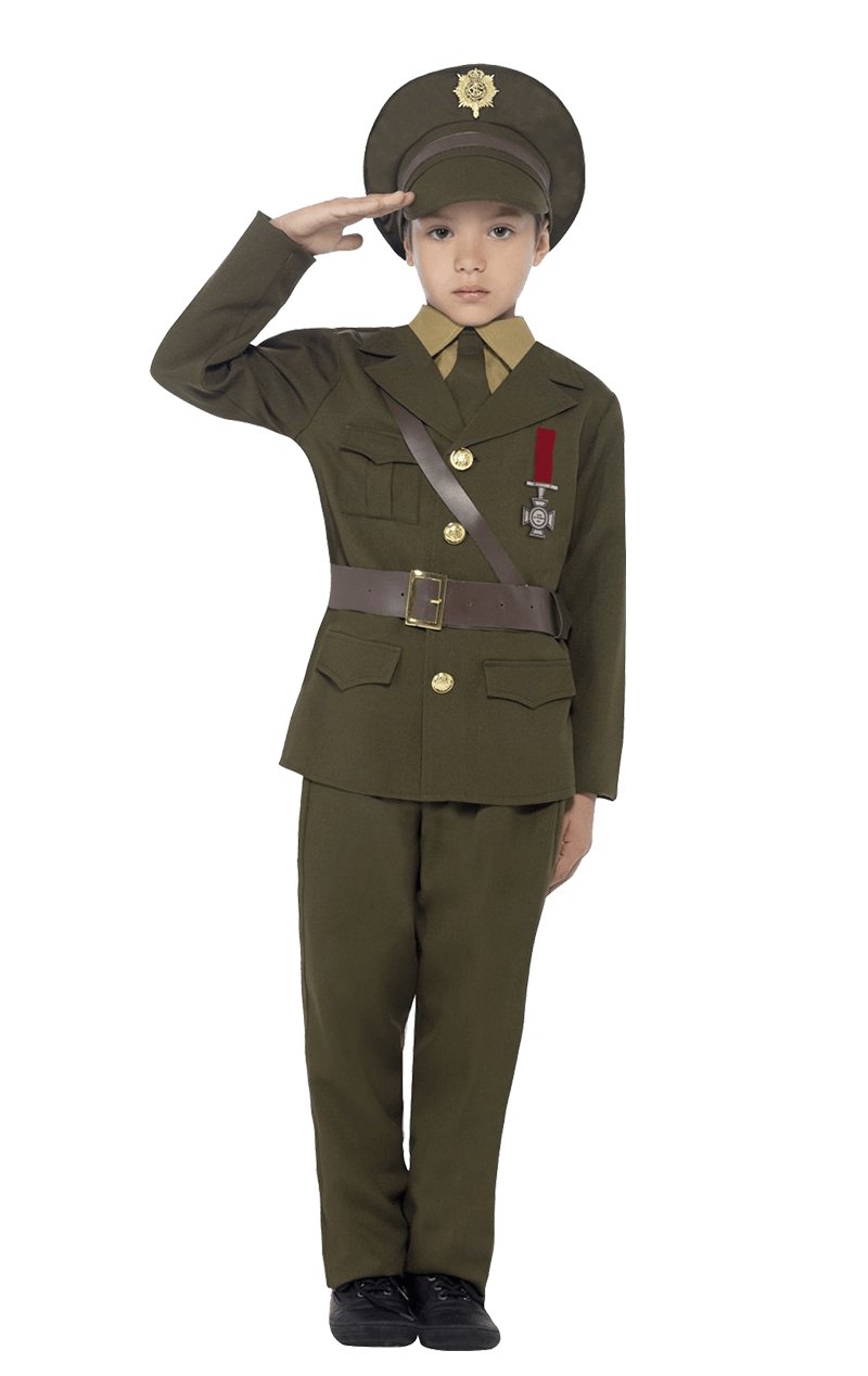 Child Army Officer Costume - Simply Fancy Dress
