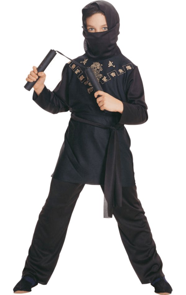 Child Black Ninja Warrior Fancy Dress Costume - Simply Fancy Dress