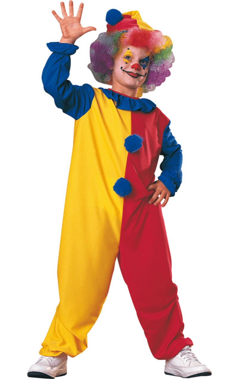 Child Clown Kids Halloween Fancy Dress Costume - Simply Fancy Dress