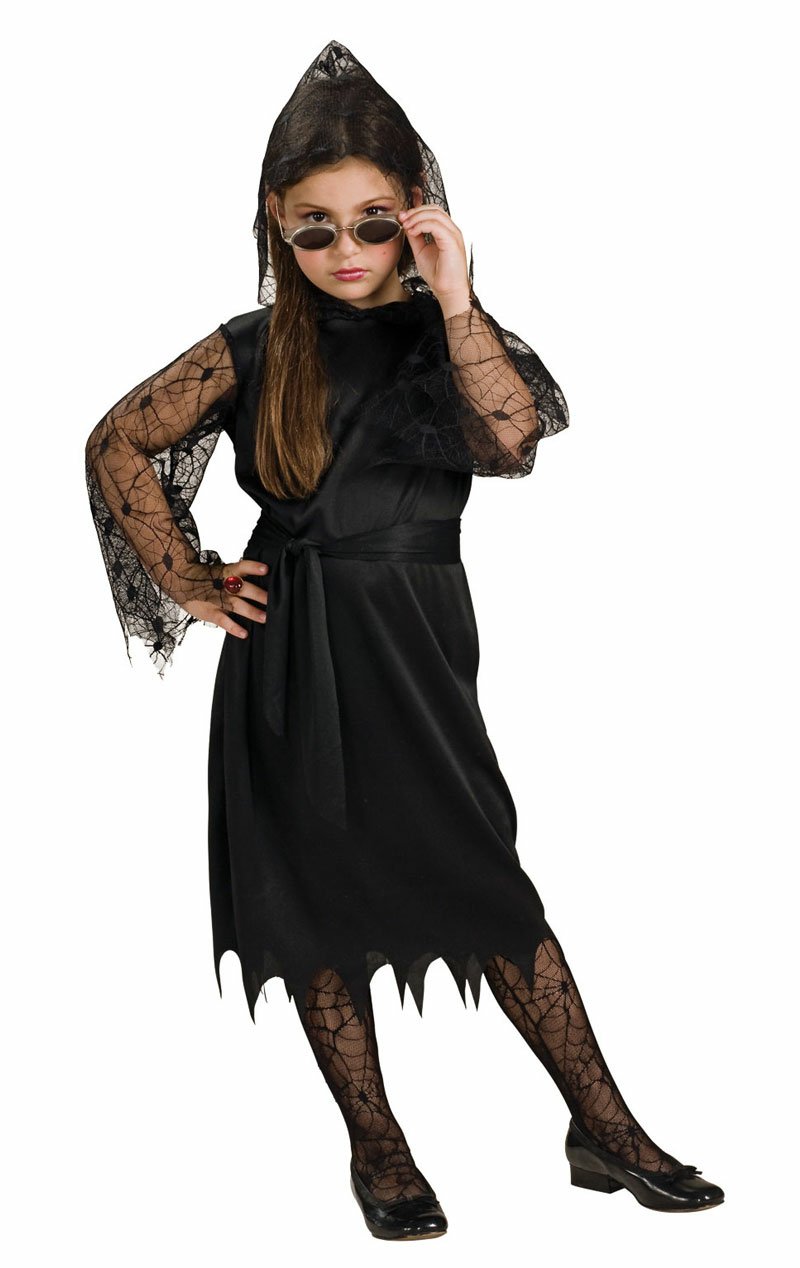Child Gothic Lace Vampiress Costume - Simply Fancy Dress